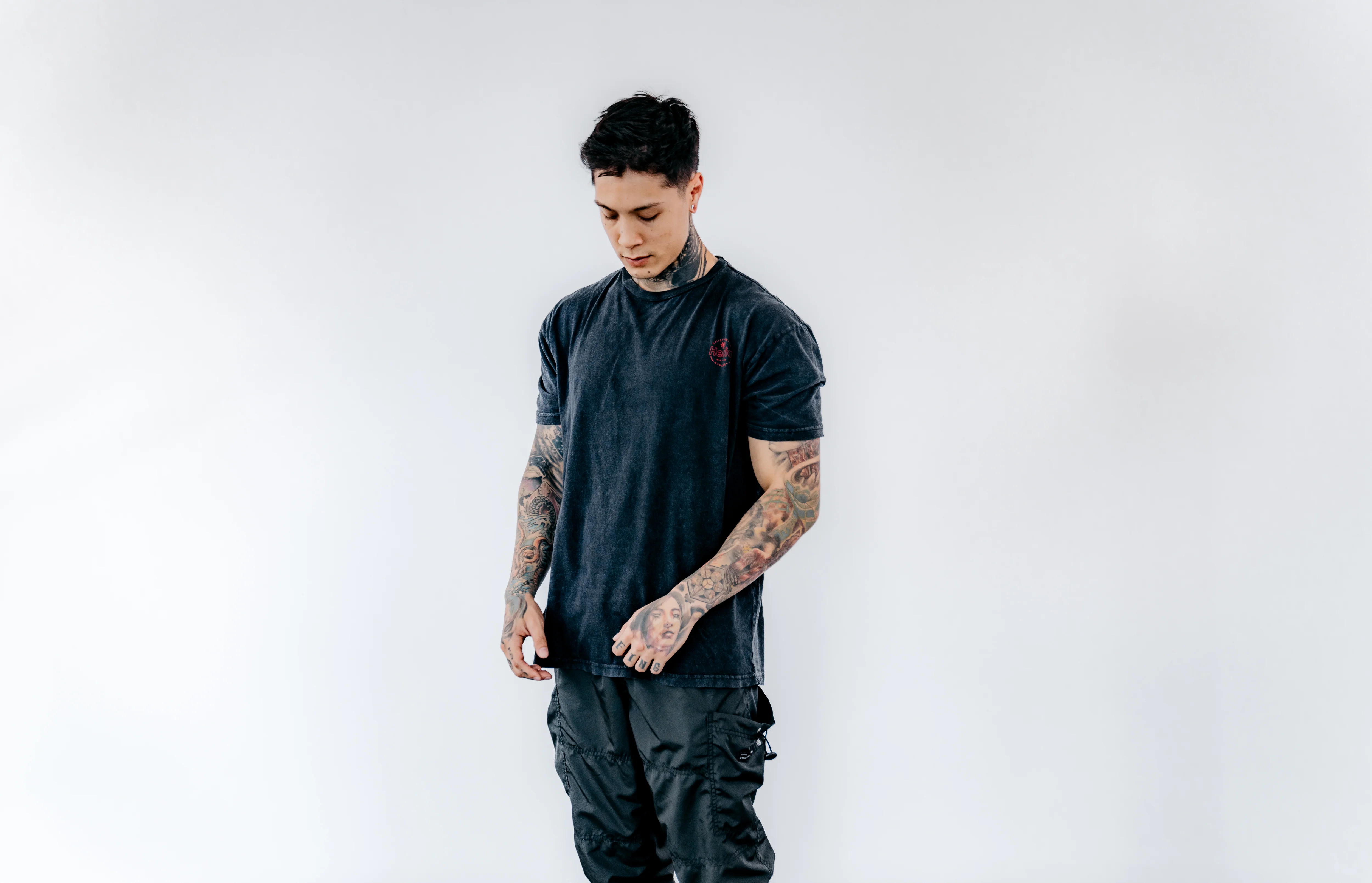 Acid Wash Black T-Shirt - Image 3
