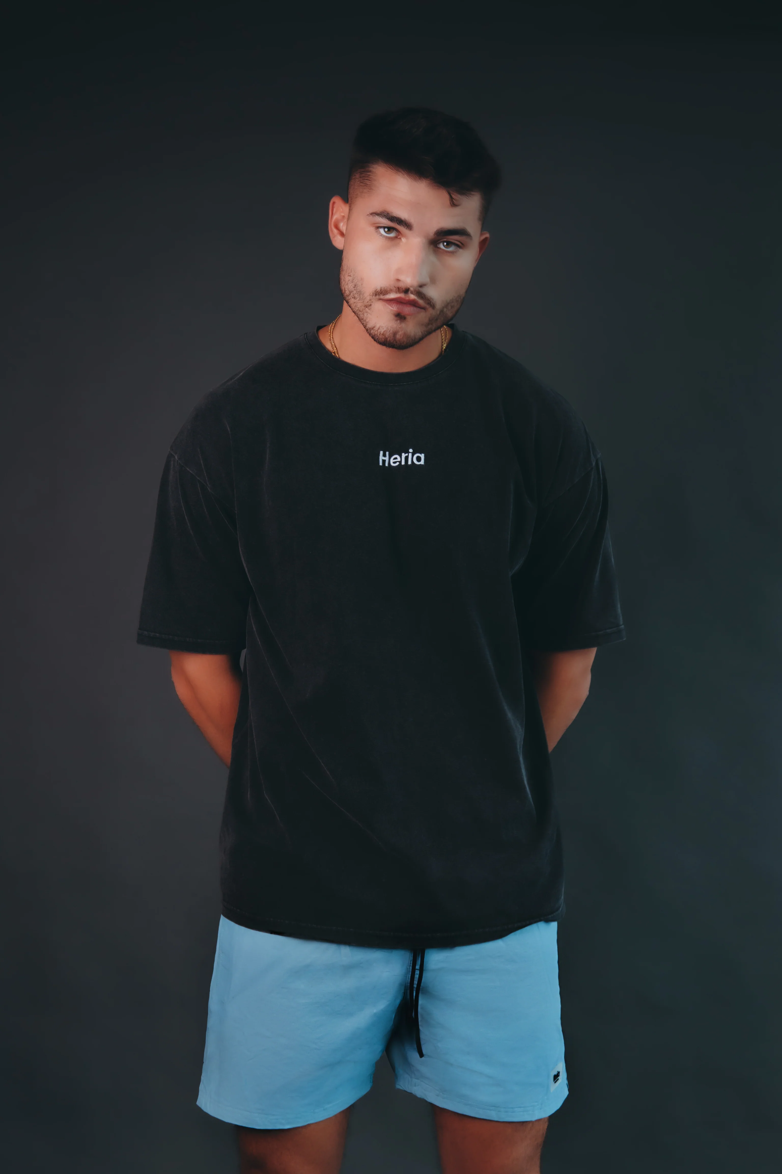 Flame Tee - Acid Washed Black - Image 7