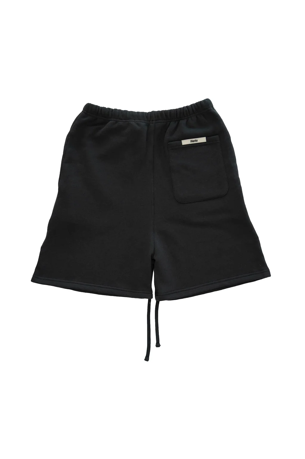 Heria Embroidered Sweat Shorts - Black - Image 2