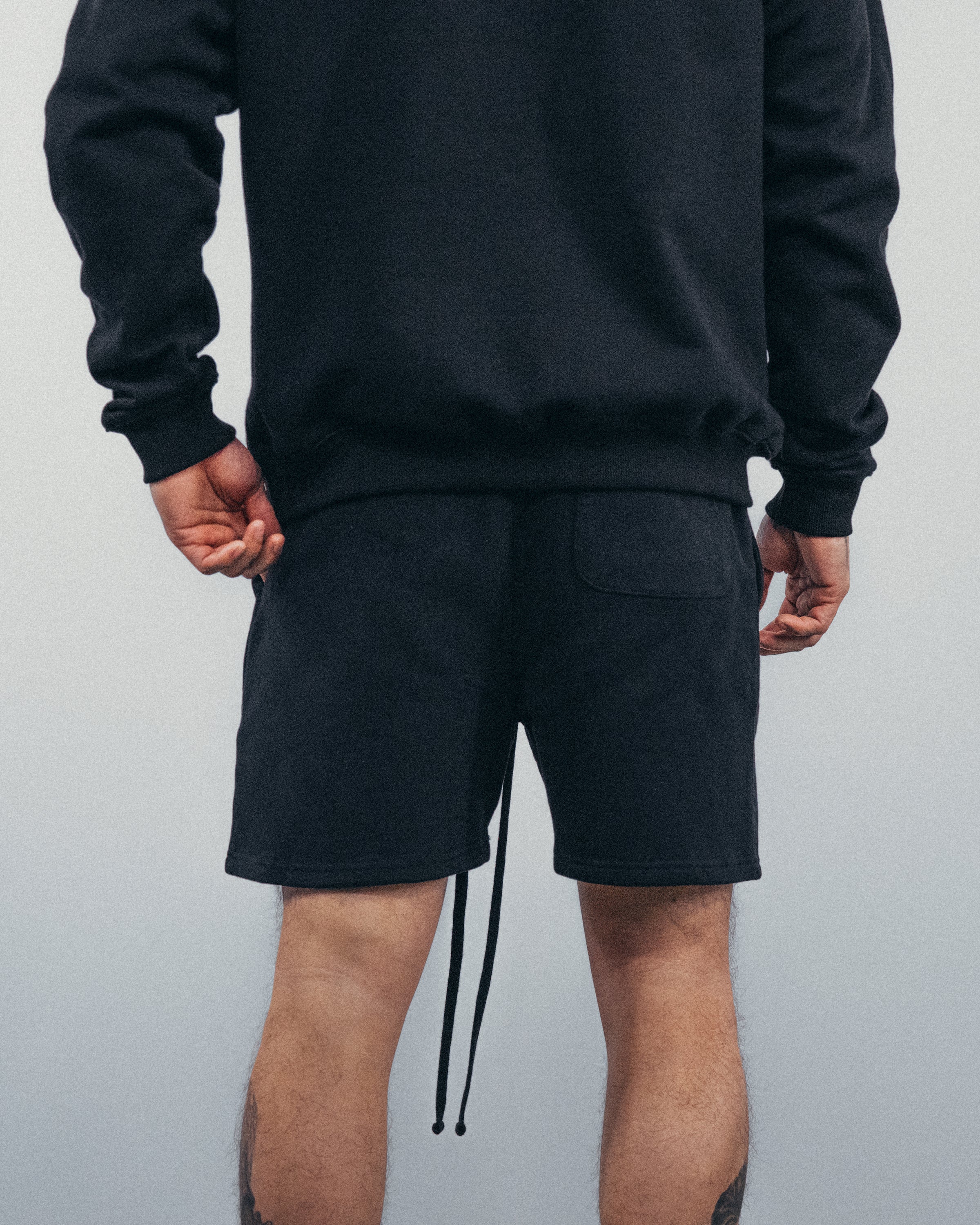 Heria Fleece Shorts - Black - Image 5