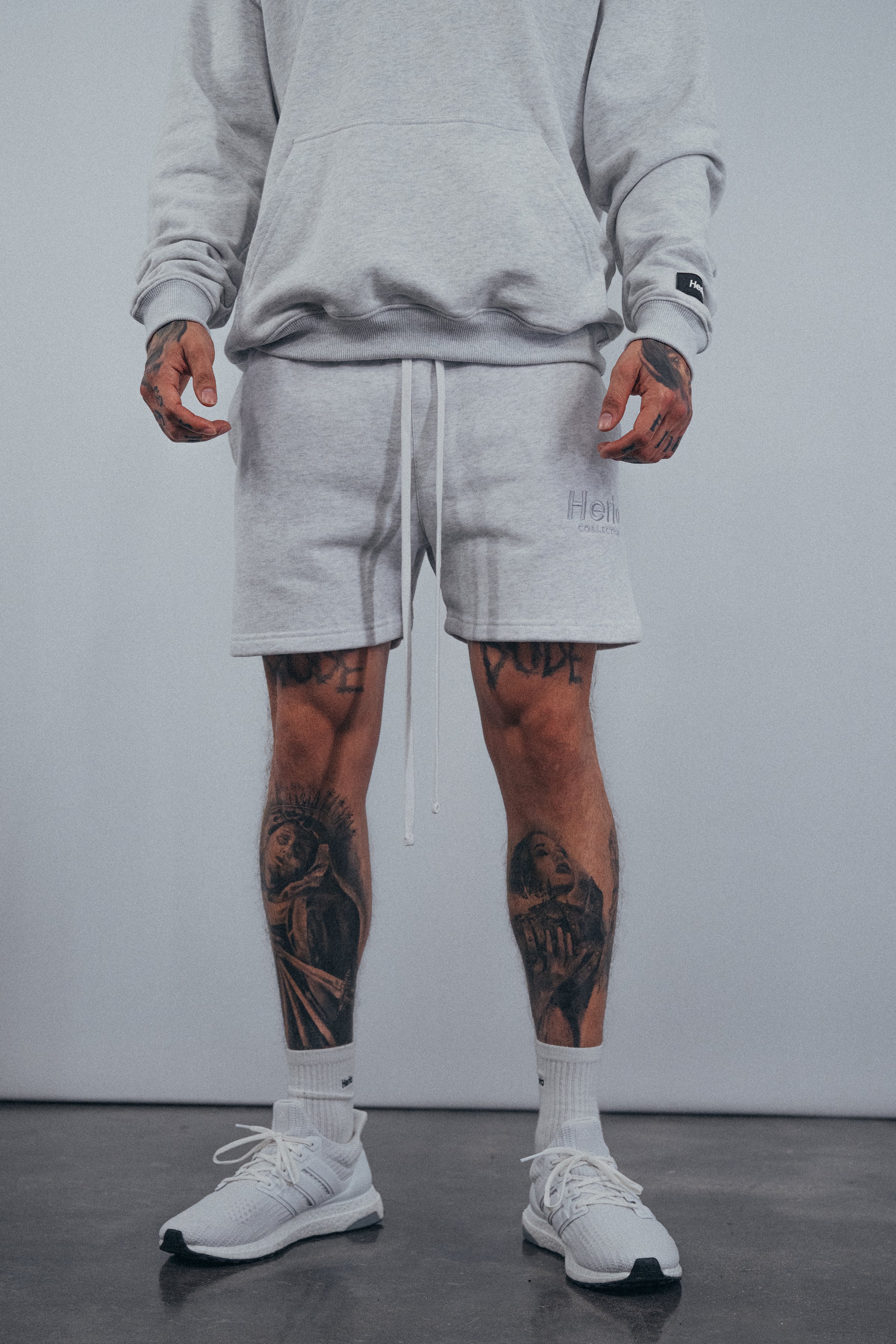 Heria Fleece Shorts - Grey - Image 2
