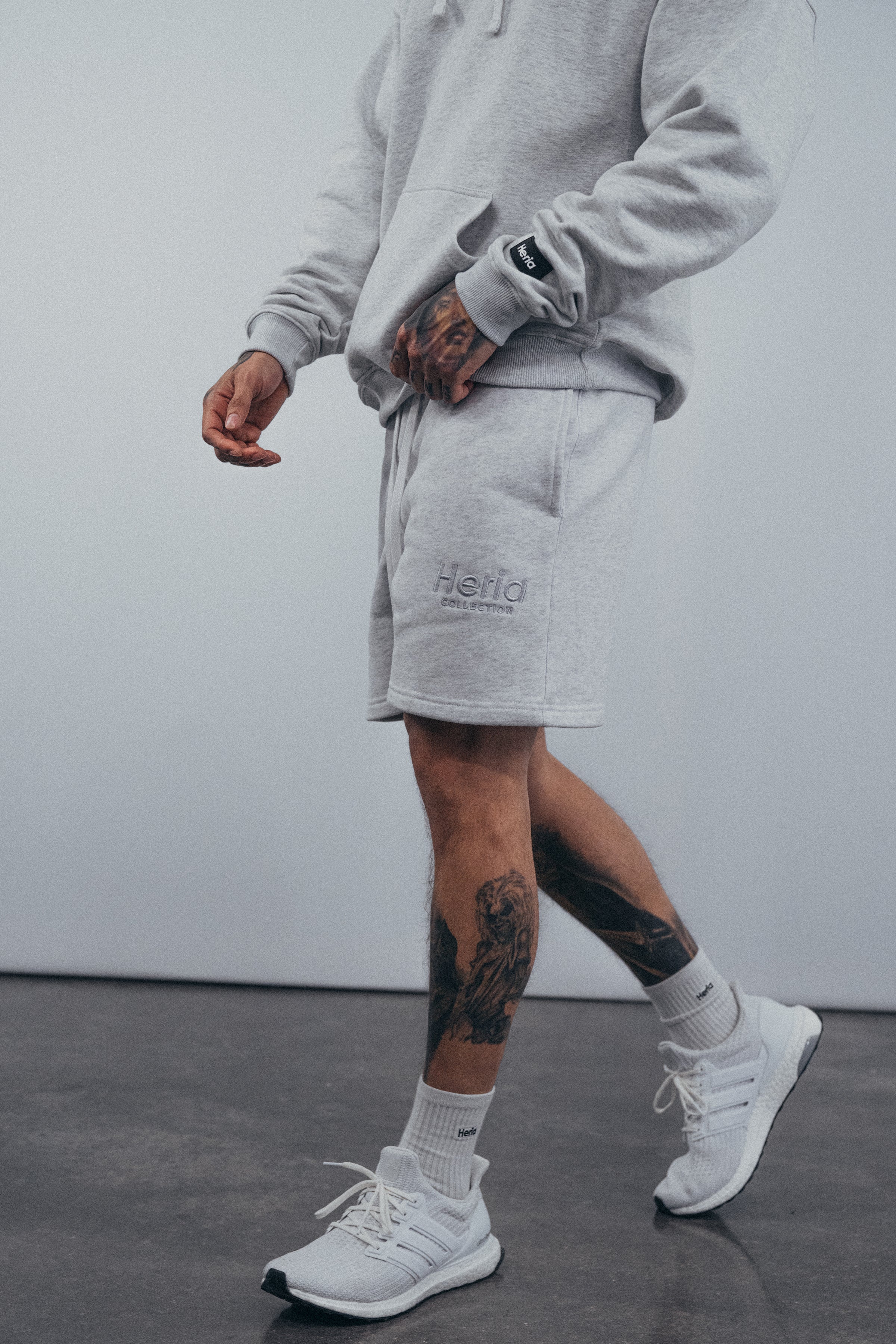 Heria Fleece Shorts - Grey - Image 4