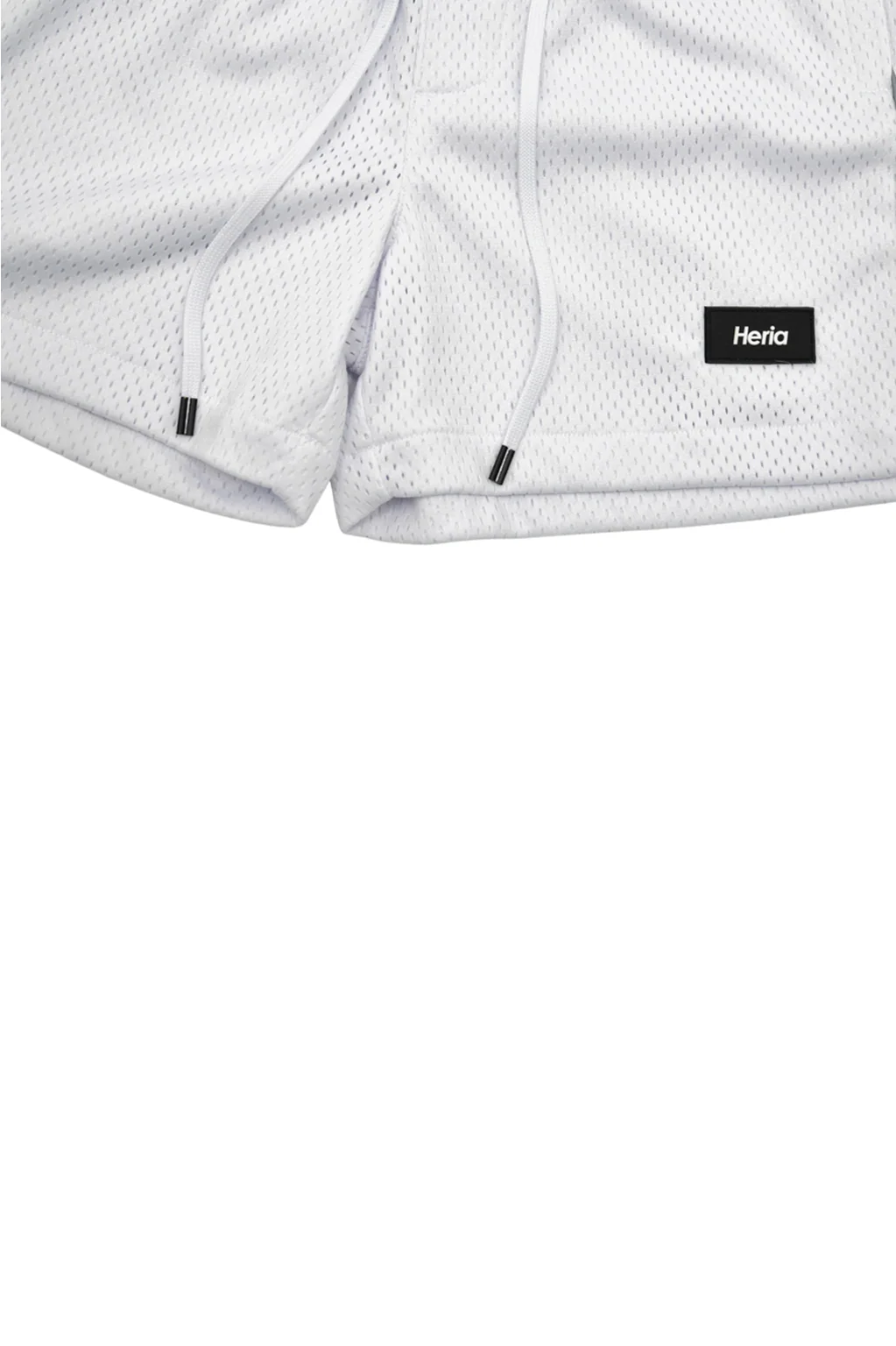 Heria Mesh Shorts with 3M Reflective Piping - White - Image 11