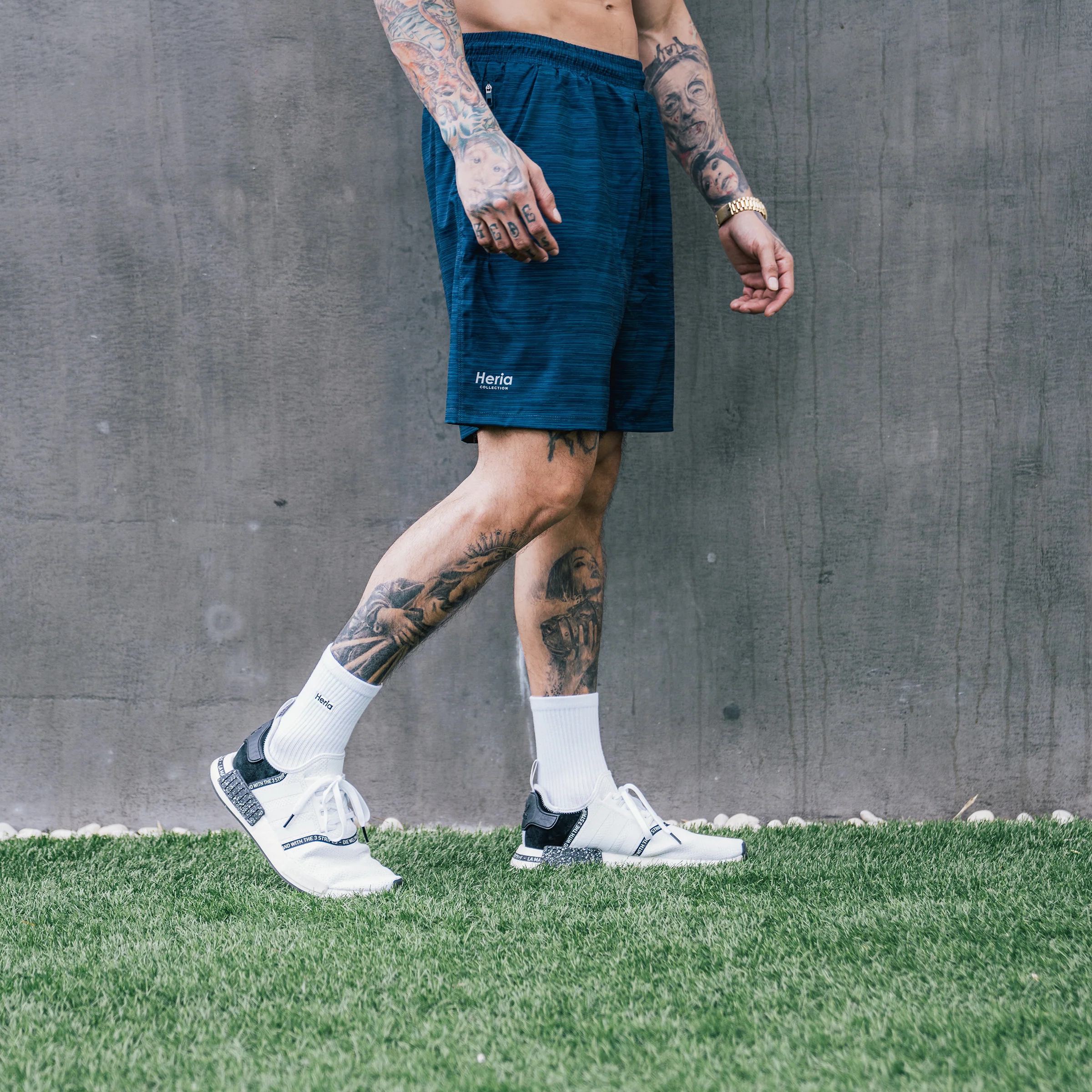 Heria Shorts - Heather Blue - Image 3
