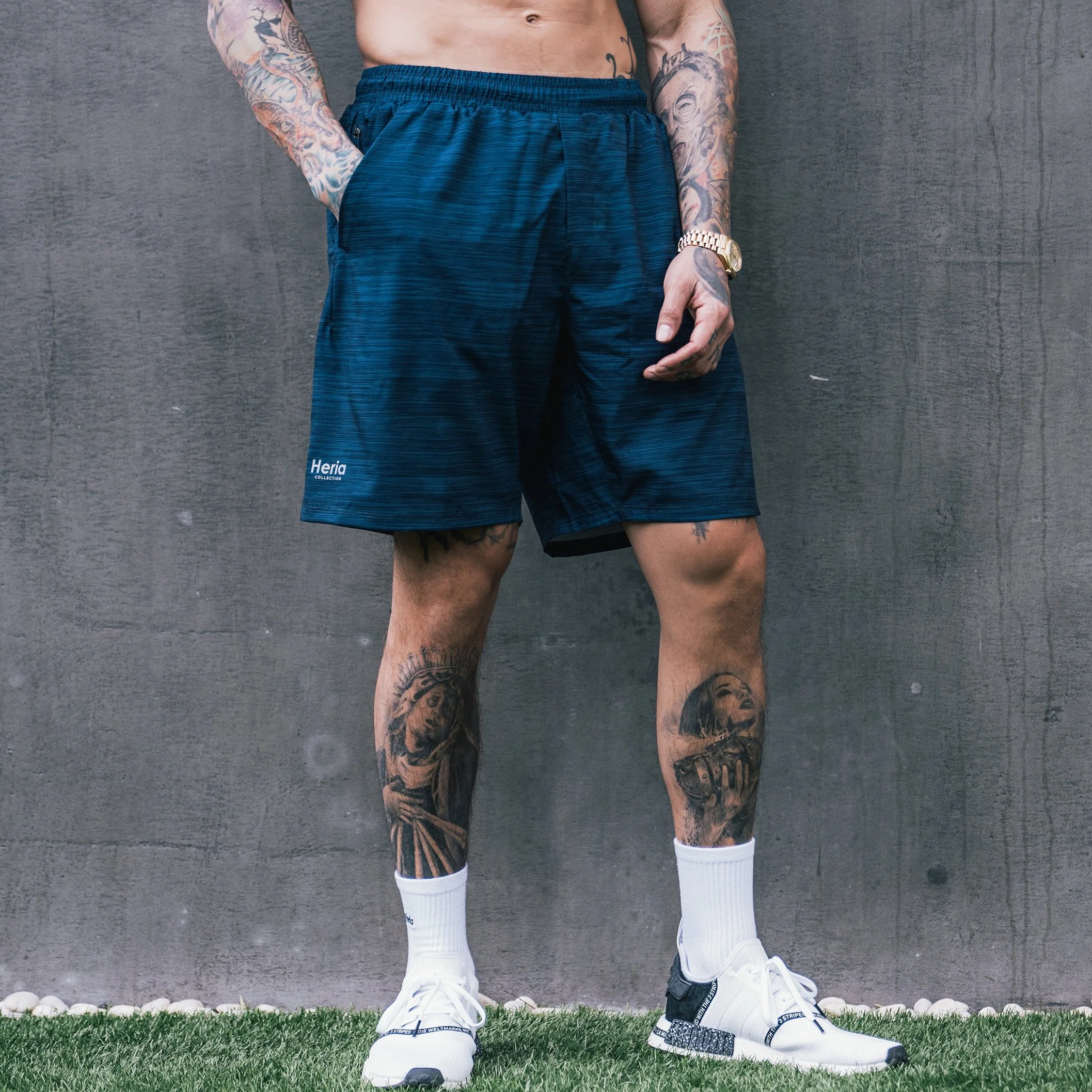 Heria Shorts - Heather Blue - Image 4